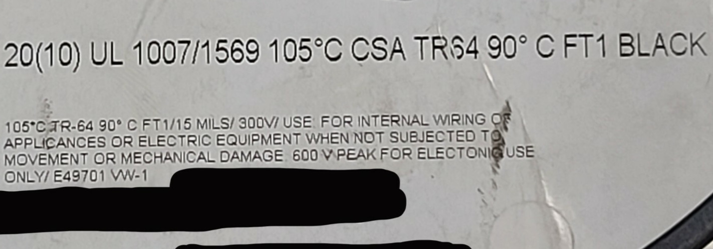 Atlas Wire #20awg Stranded Tinned Copper UL-1007/1569 Hook-Up Wire Black /100ft