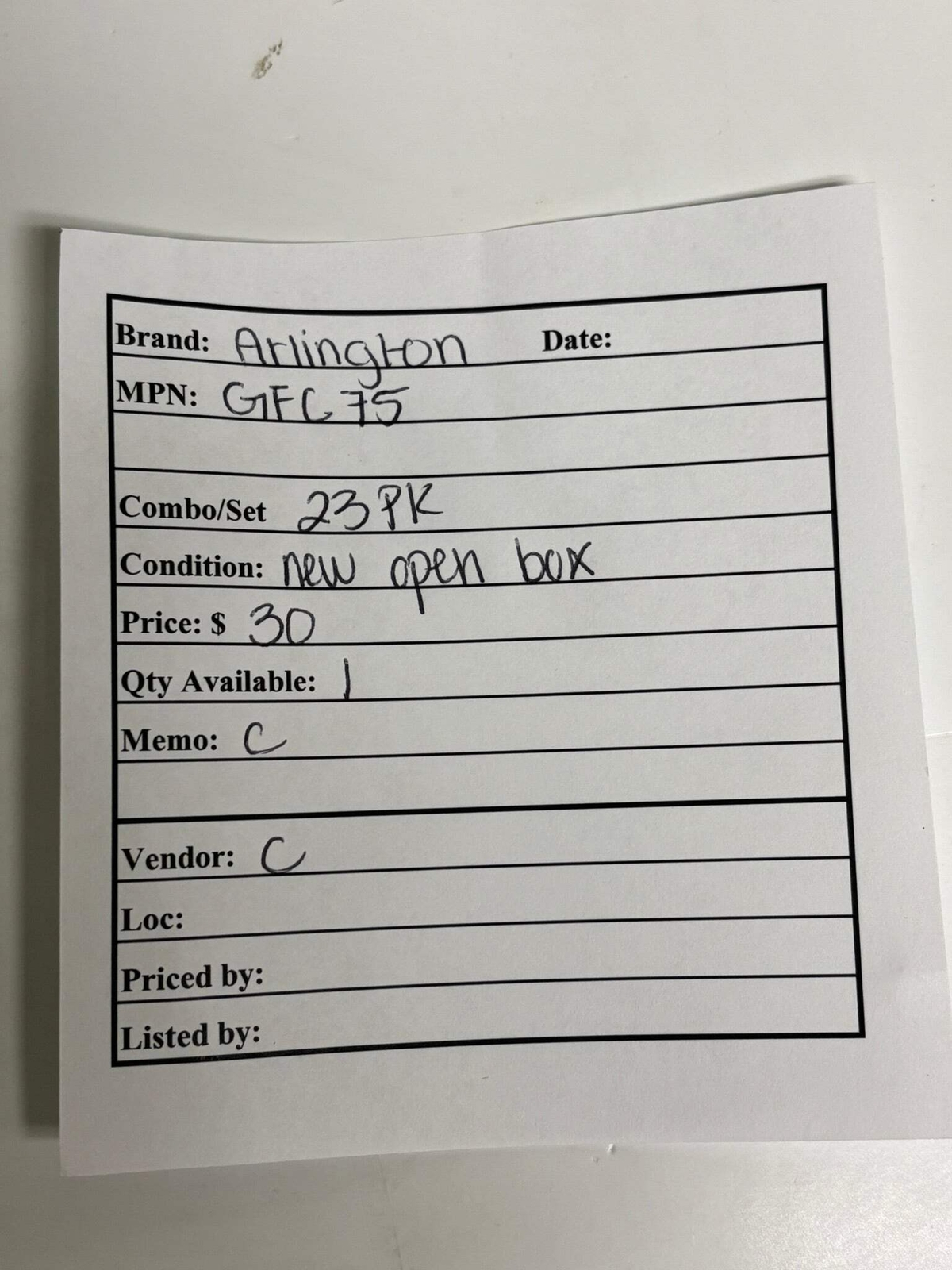 23 PK Arlington GFC75 3/4″ Screw-In Connector for Flexible Metal Conduit