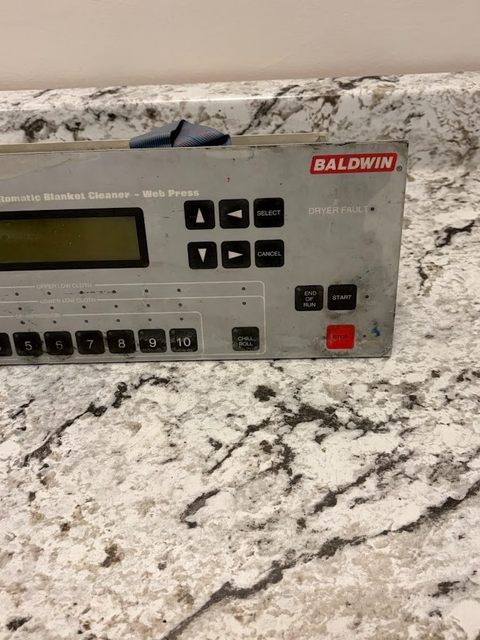 Used – IMPACT BALDWIN Automatic Blanket Cleaner Web Press Controller With Displa