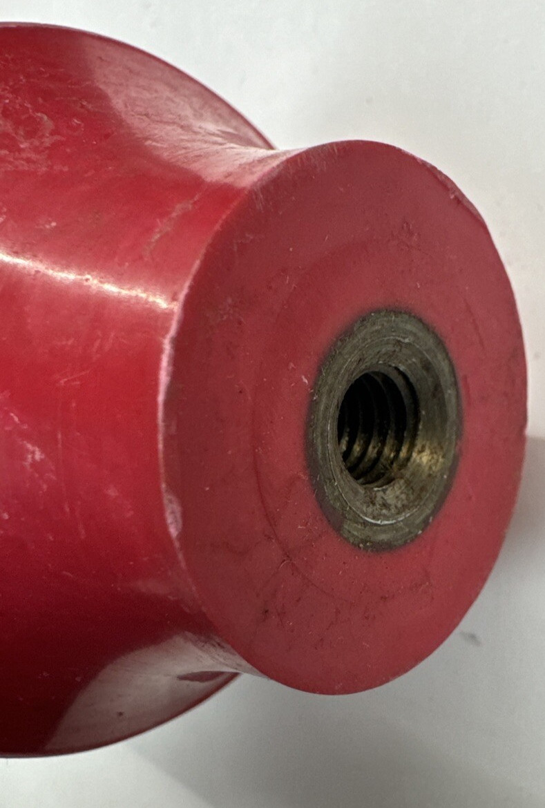 B-Line Stand-Off Isolator 3/8″-16 Threaded Red Glastic Buss Bar 3″X2.5″Insulator