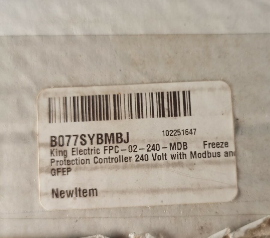 King Electric FPC-02-240-MDB PYRO FPC FREEZE 19115 Controller