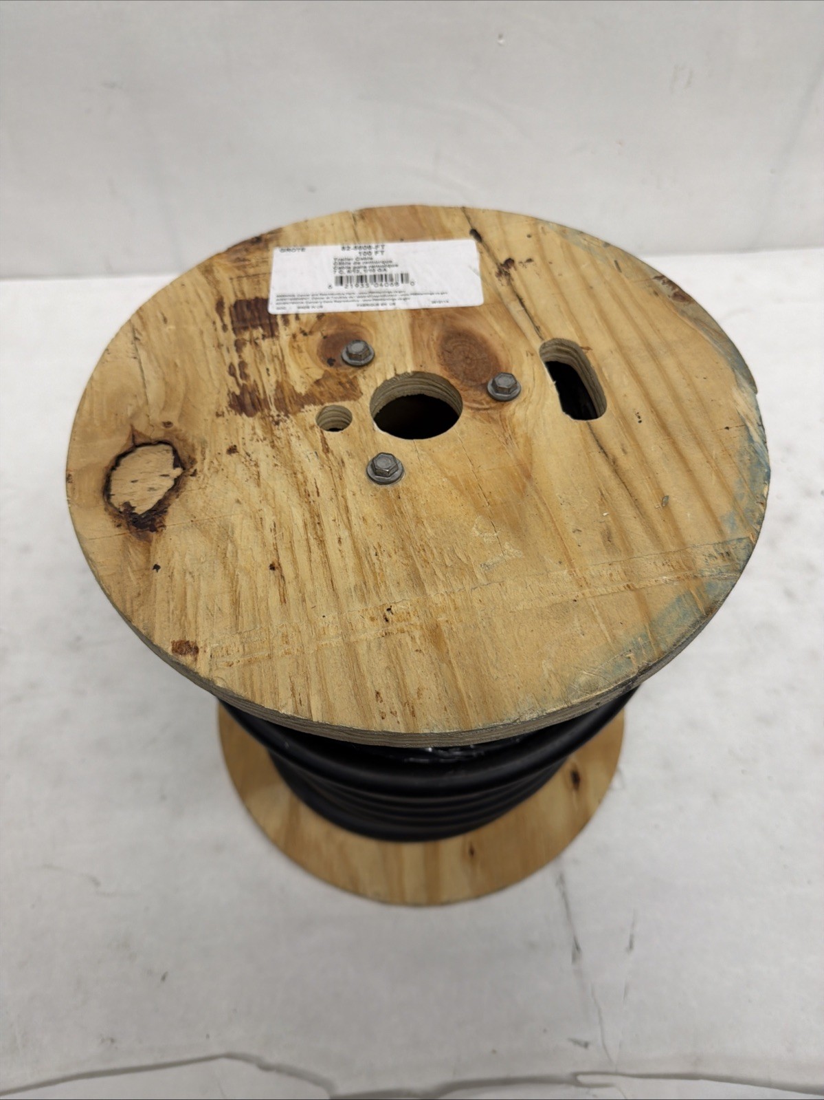 Grote 82-5609 Trailer Cable, Pvc, 7 Cond, 14 Ga, 100′ Spool