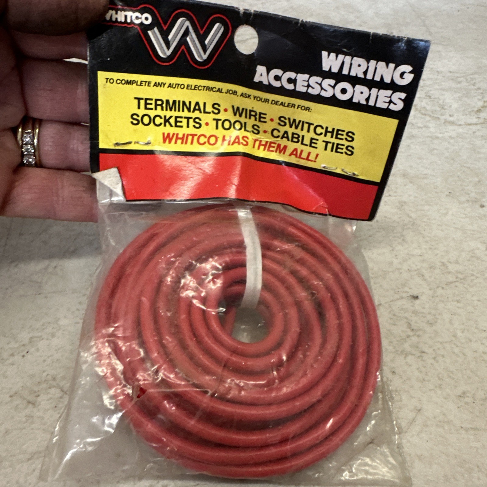 12 Gauge Copper Primary Wire 12 Ft Red Whitco No 61122