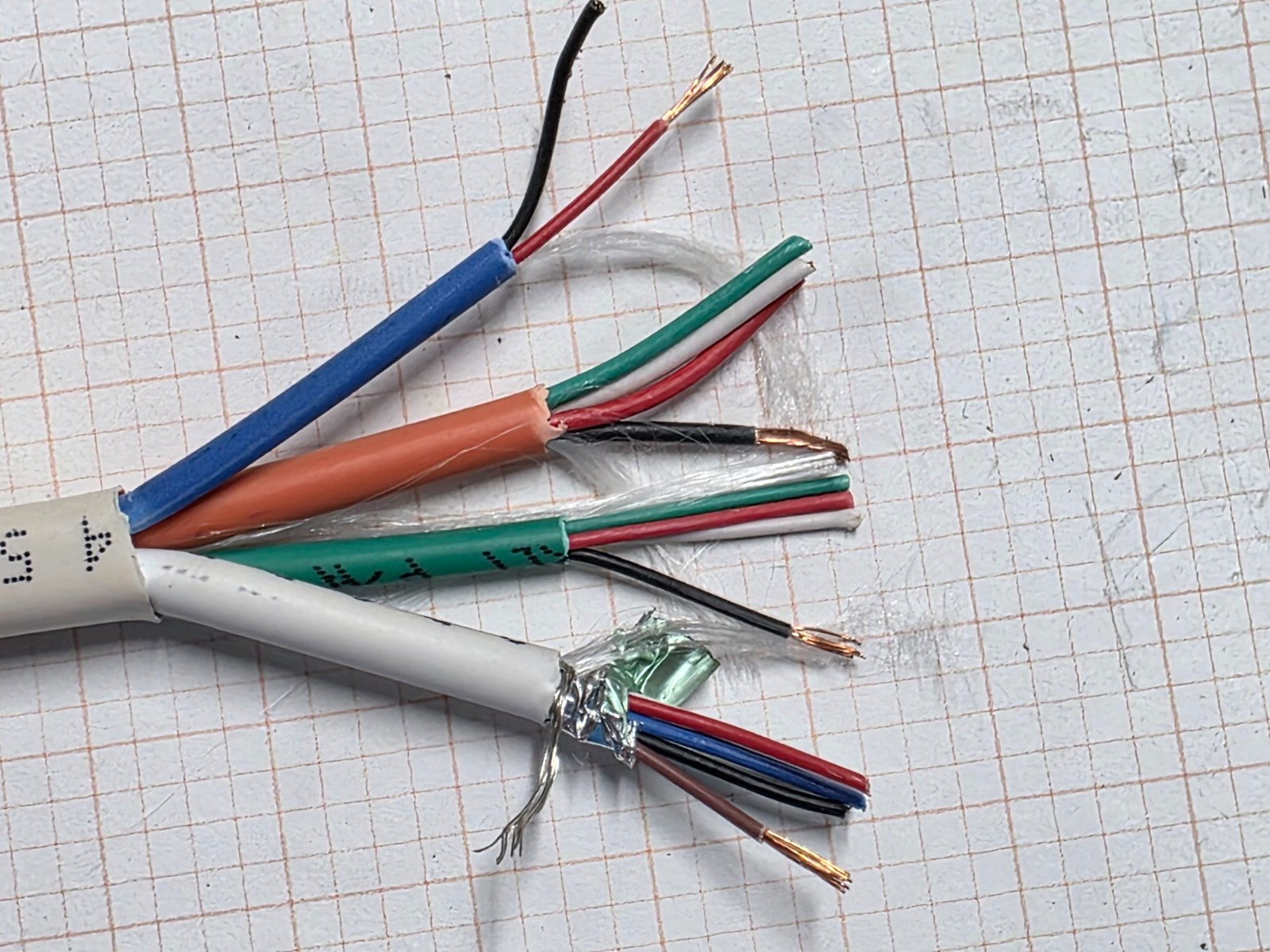 Genesis 3196 18/4C+22/3P+22/4C+22/2C Plenum Access Control Cable White /50ft