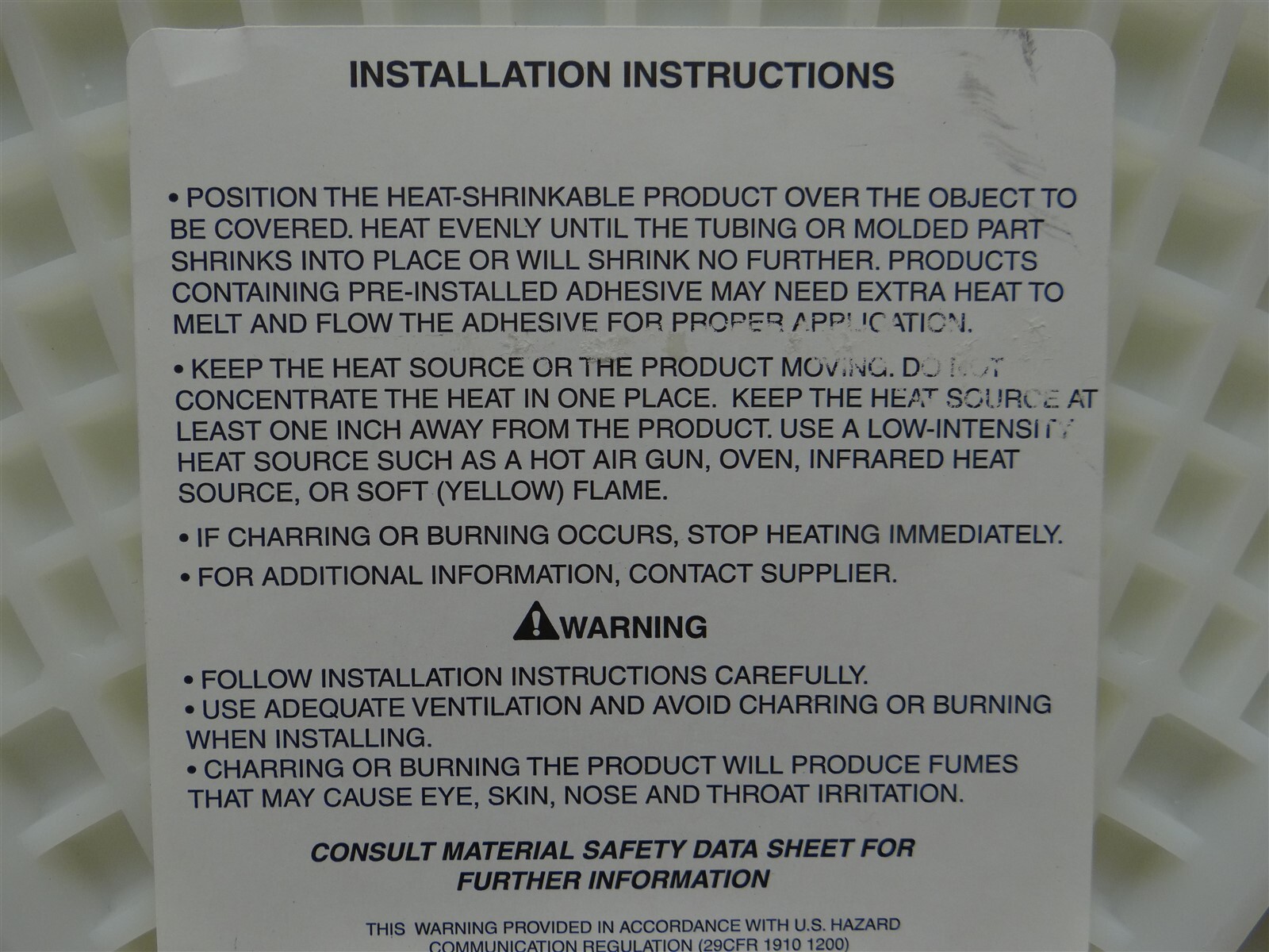 1000 Ct Raychem 8988010001 / TMS-SCE-1K-1/2-2.0-4 Electrical Insulation Sleeving
