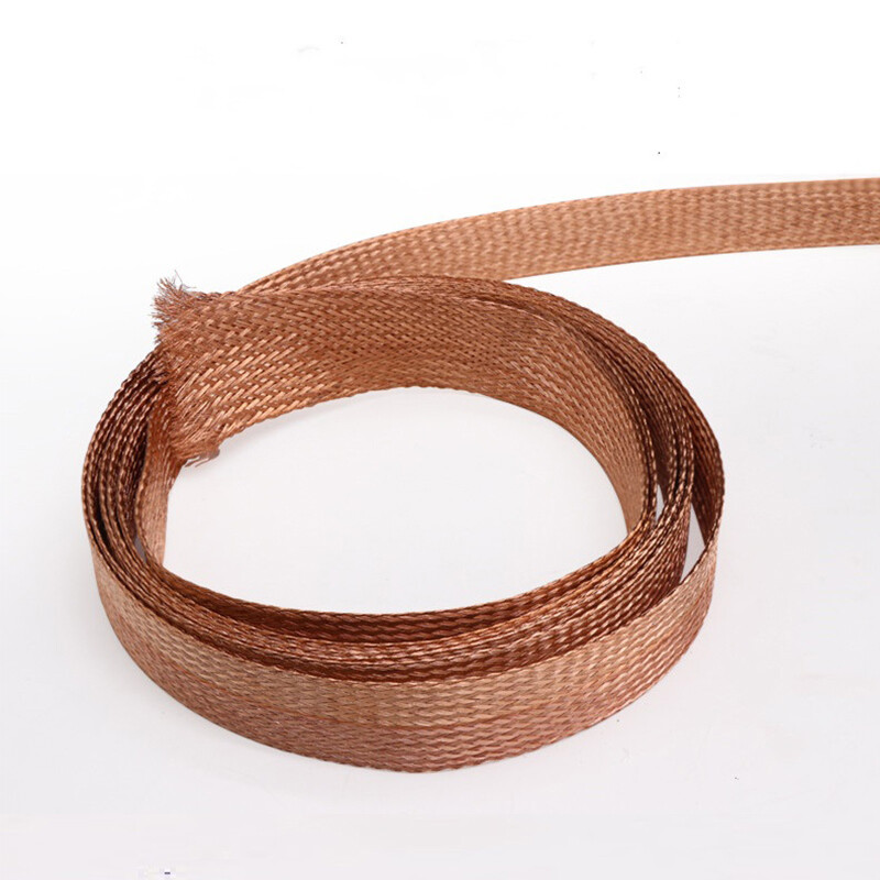 Pure Copper Expandable Metal Braided Shield Sleeving Tube Power Audio Cable Wire