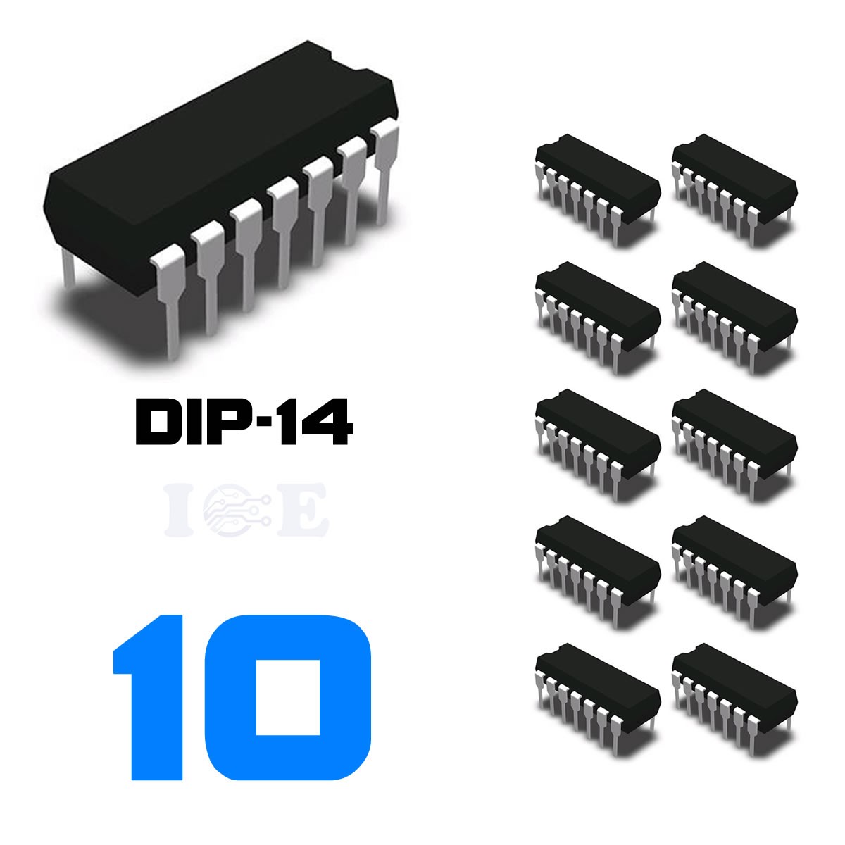 10pcs CD4011 CD4011BE CMOS 2-Input NAND Gate DIP-14 Texas Instruments USA Seller