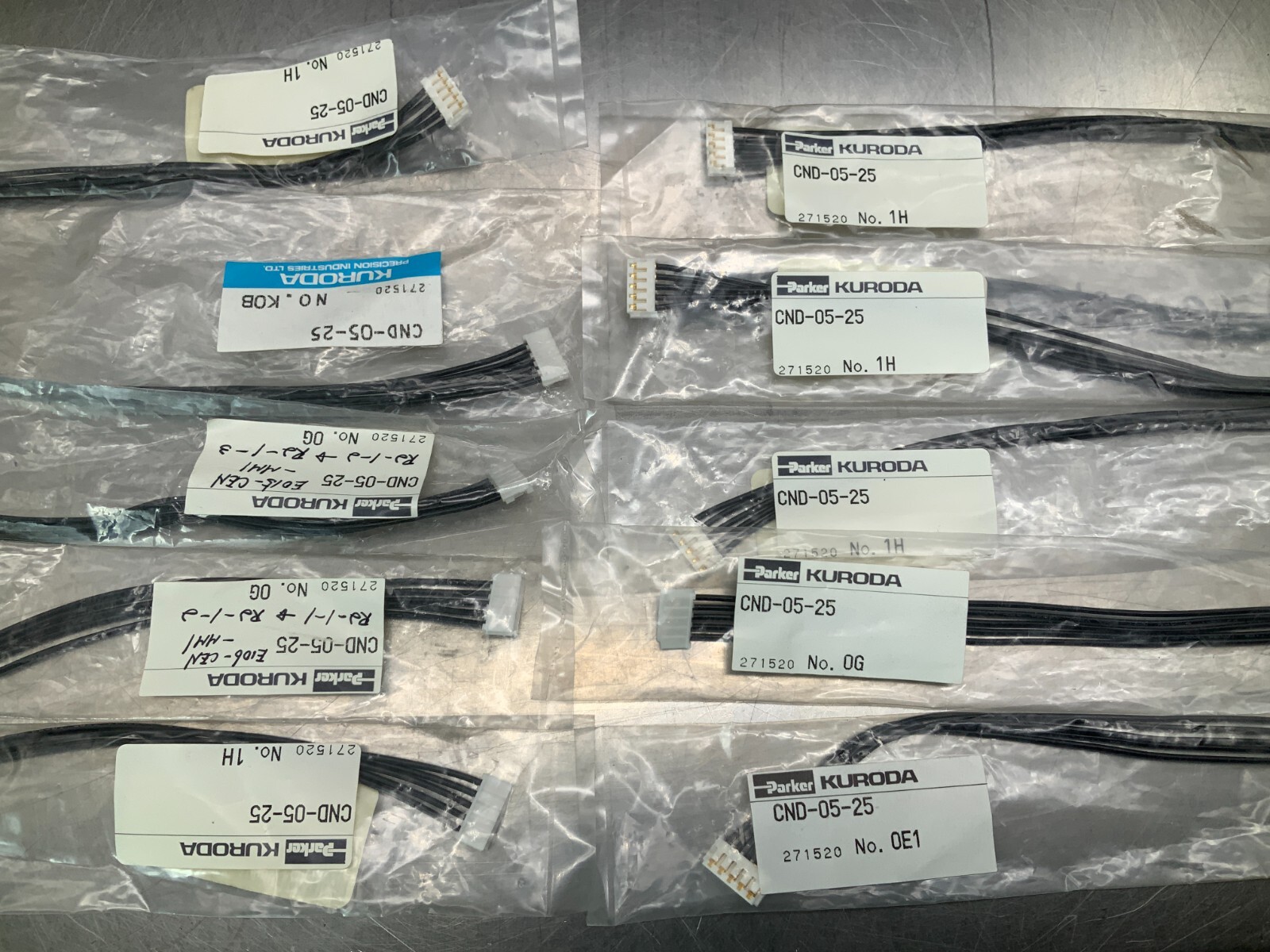 (10) Parker Kuroda CND-05-25 Cable