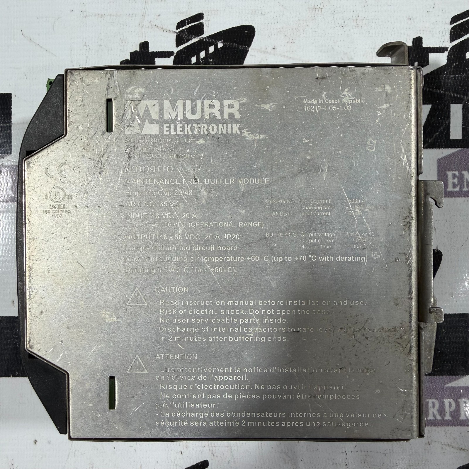 MURR ELEKTRONIK 85189 MAINTENANCE FREE BUFFER MODULE FREE FAST SHIPPING