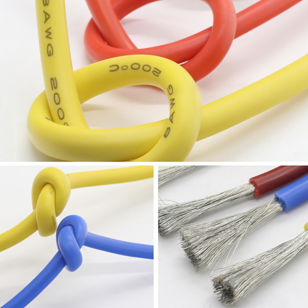 30AWG-18AWG High and Low Temperature Wire Flexible Soft Silicone Cable Resistant