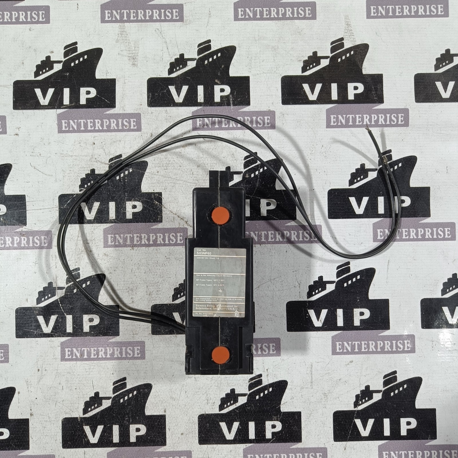 SIEMENS S03NF60 SHUNT TRIP UNIT FREE FAST SHIPPING