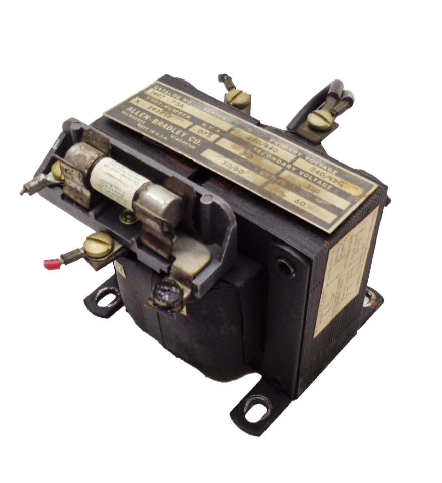 ALLEN BRADLEY X-343858 TRANSFORMER .075KVA 220/440/240/480V 110/120V 1497-75A