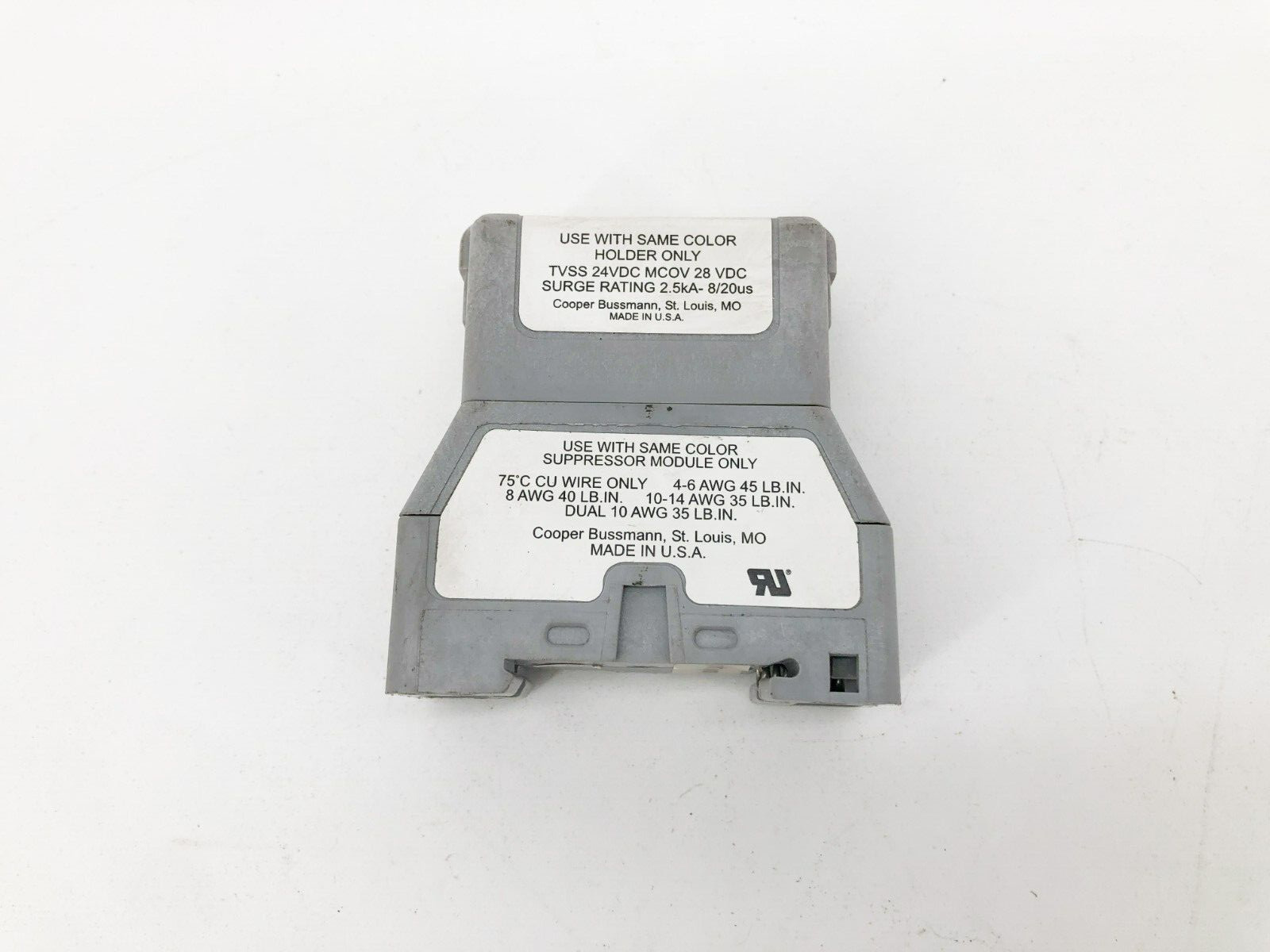 Bussmann TVS24DCD Surge Suppressor 24VDC 10AWG