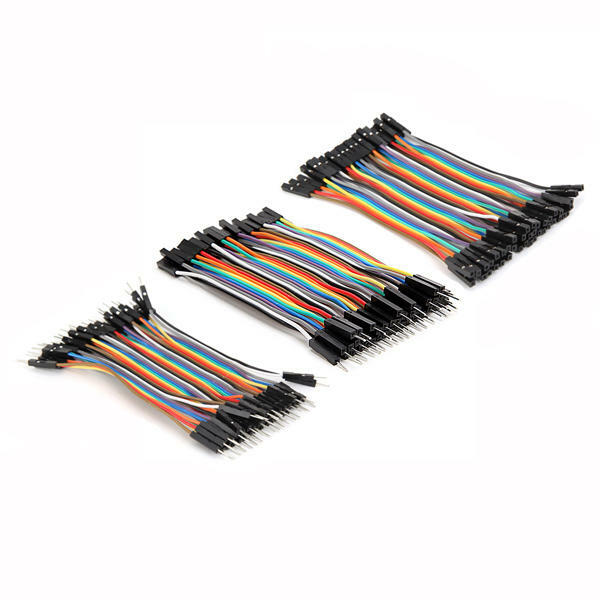3 IN 1 120pcs 10cm Male To Female Female To Female Male To Male Jumper Cable Dup