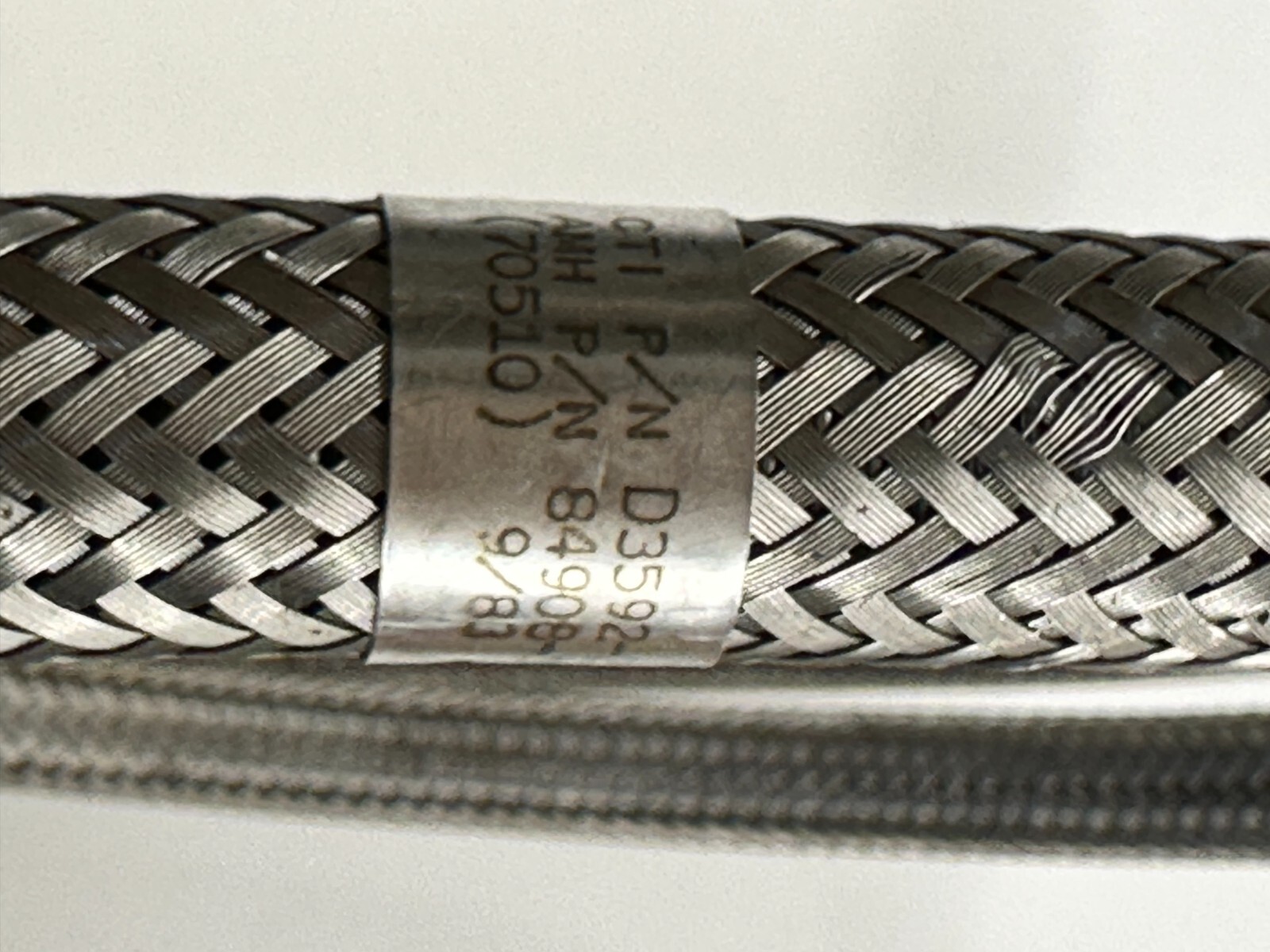 AEROQUIP 5400-S5-8 W/10FT FLEXIBLE BRAIDED ANACONDA METAL HOSE W/CTI D3592-252