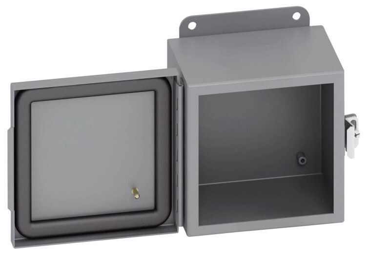 B-LINE 443-4CHC, Indoor/Outdoor JIC Panel Enclosure, 4x3x4, Steel, NEMA 4, 1pc