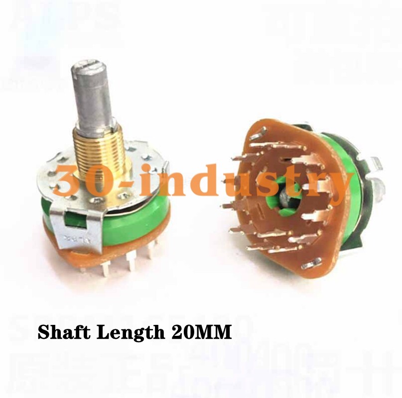 1PCS ALPS SRRM1C5400 Rotary Band Switch 1-pole 12-speed Switch 20MM round handle
