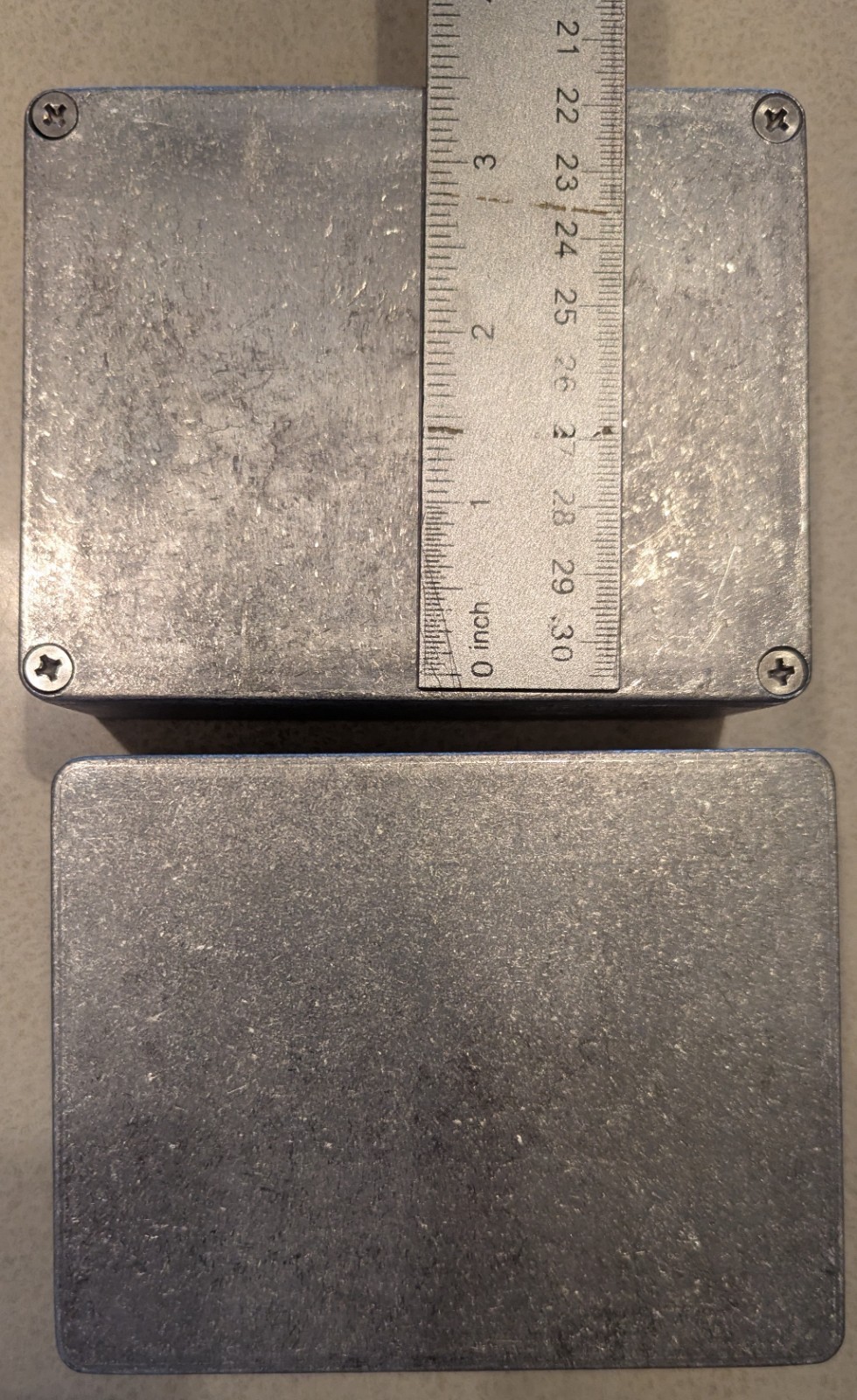 2 pcs. – Aluminum Box Instrument Enclosure 4S1590BBM (4.67″ x 3.654″ x 1.54″)