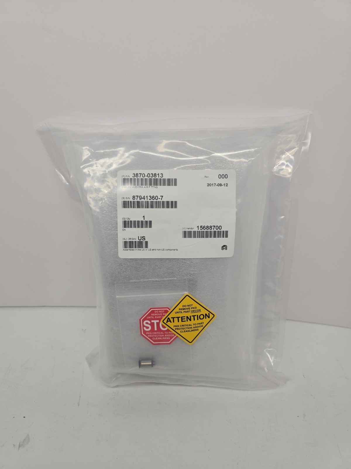 Applied Materials AMAT 3870-03813 Gnv-202 W/ Extra Fitting – Valve Blws Block