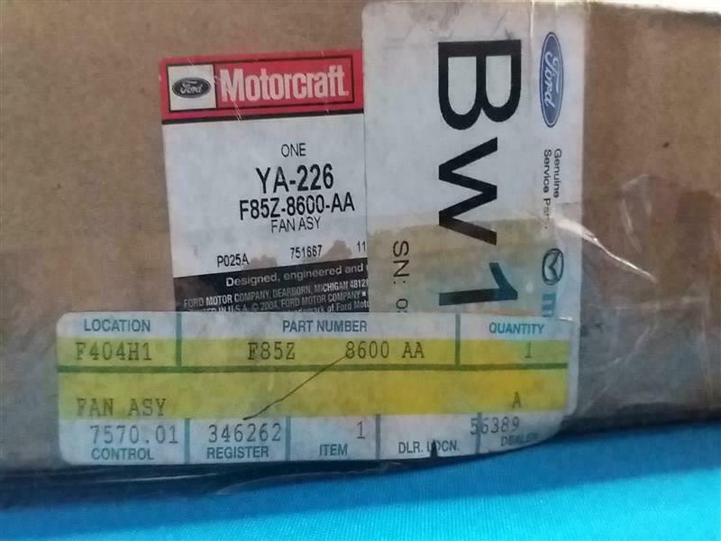 Ford F85Z-8600-AA F85Z8600AA Fan Asy