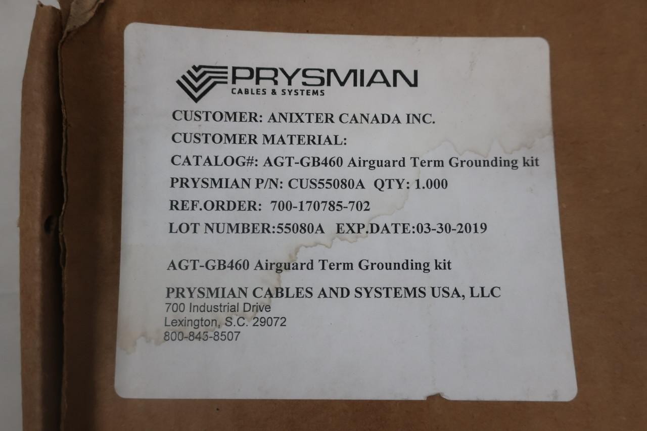 Prysmian CUS55080A AGT-GB460 Airguard Term Grounding Kit