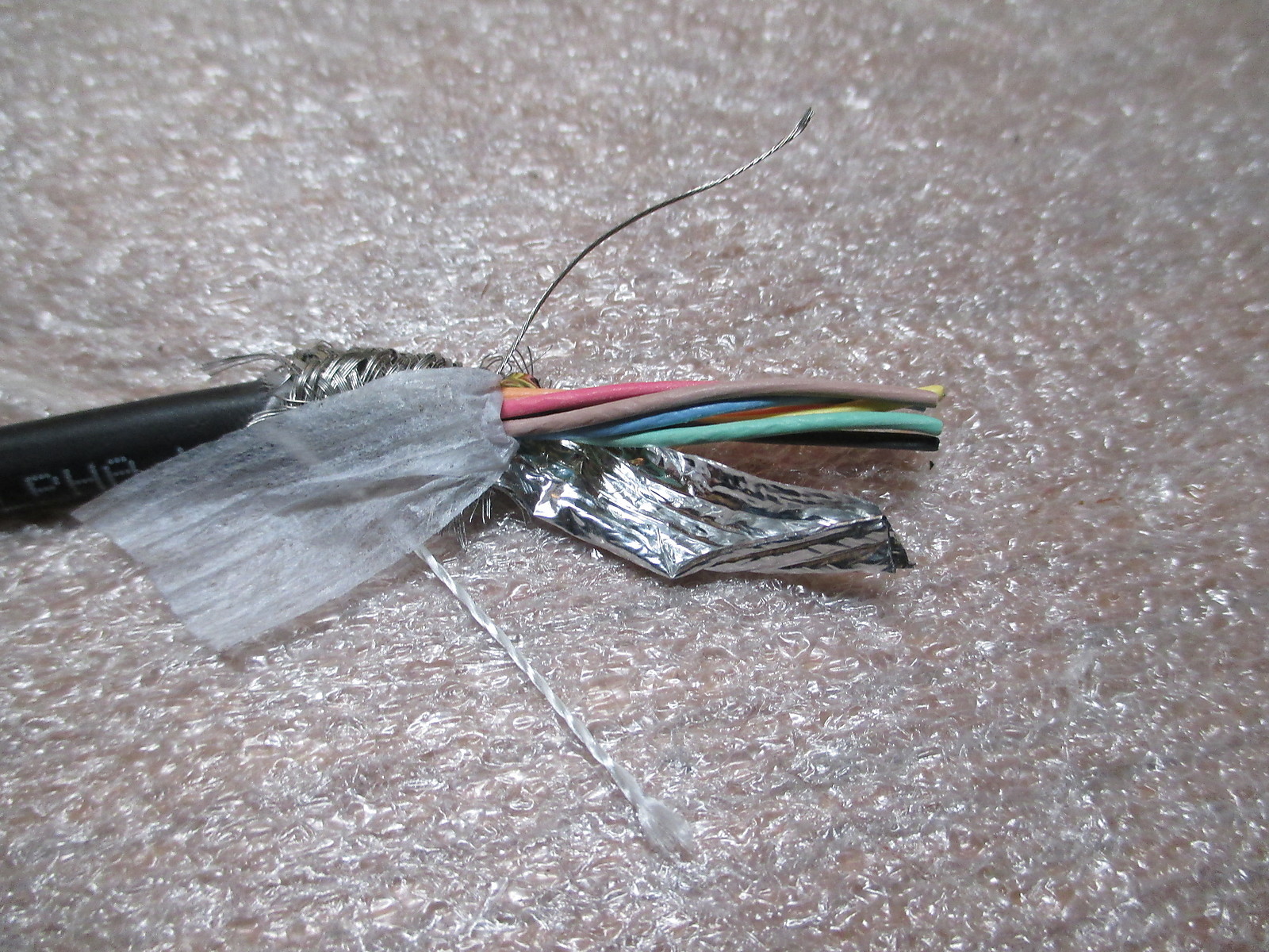 Alpha H1 PN 840275 7C 28 awg. Xtra-Guard 4 Shielded braid and foil. 50ft Length