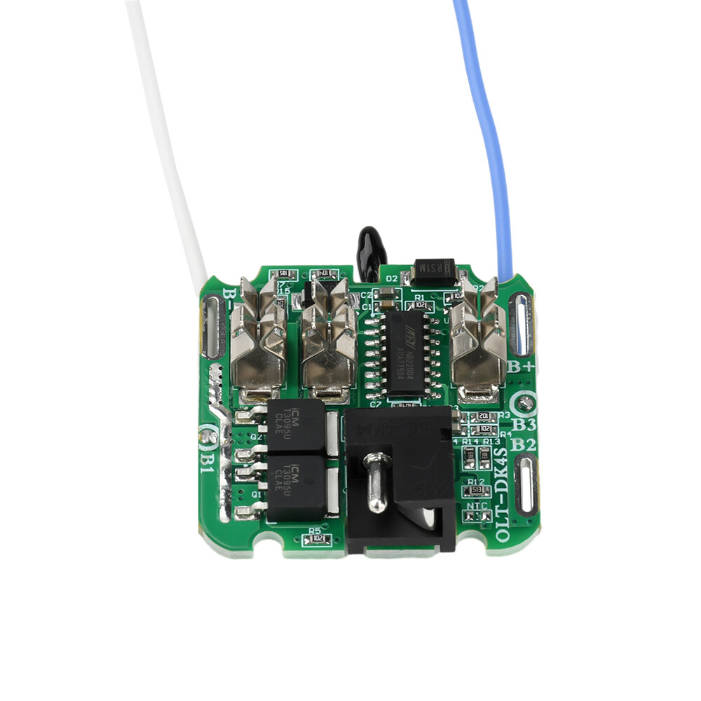 4S 16.8V 30A 18650 Li-ion Battery Protection Board BMS Dual MOS for Power Tools