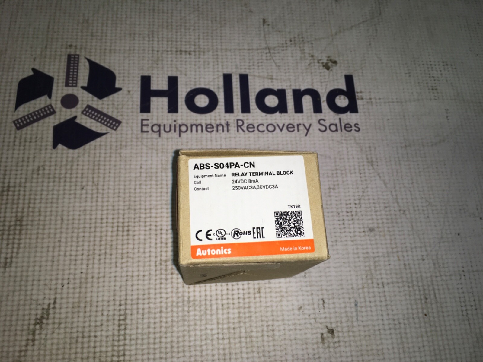 Autonics Relay Terminal Block, ABS-S04PA-CN, NOS, LG-2137