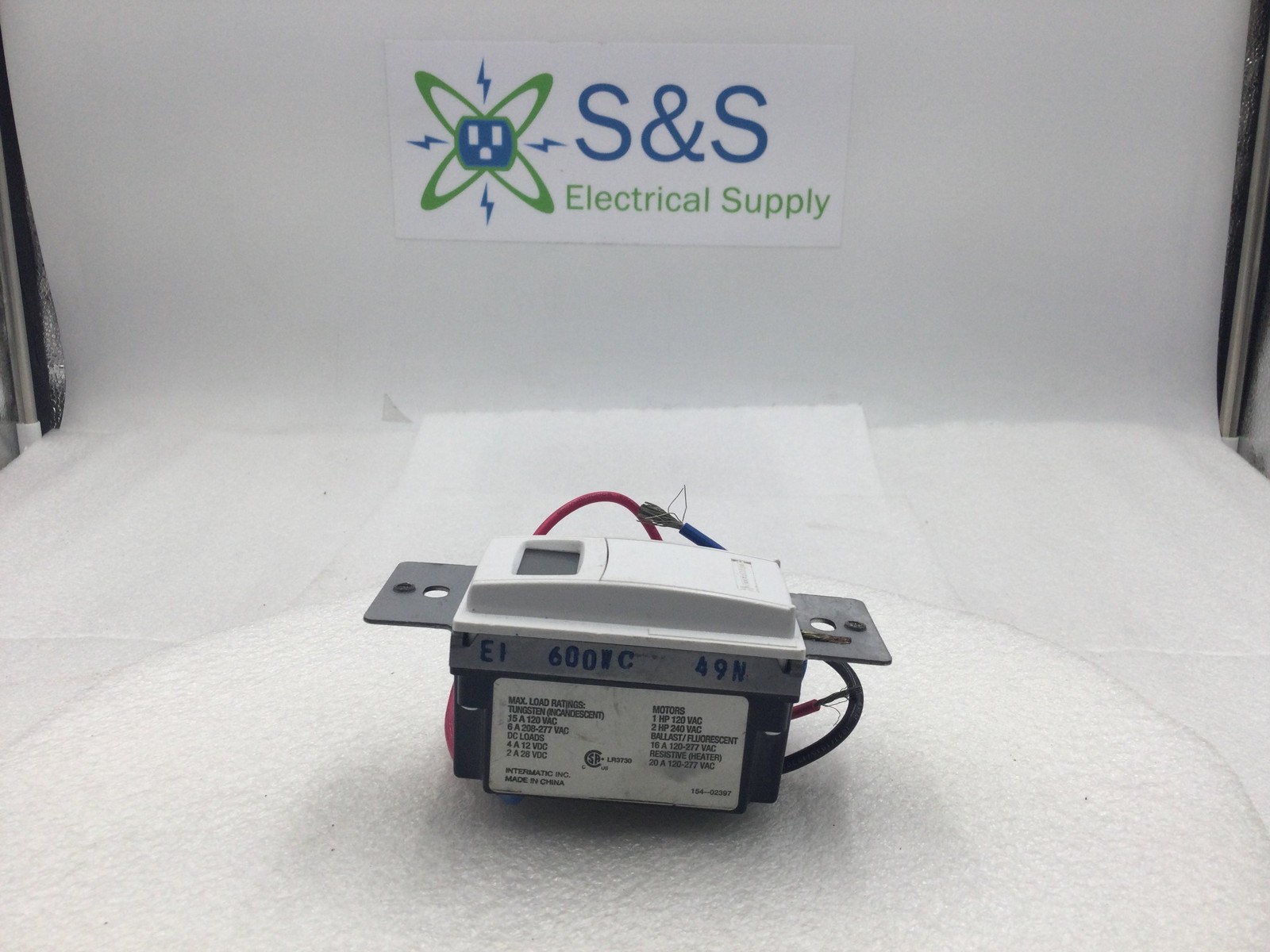 Intermatic ST01 7 Day Programmable In-Wall Digital Timer 15 Amp 120 VAC in White