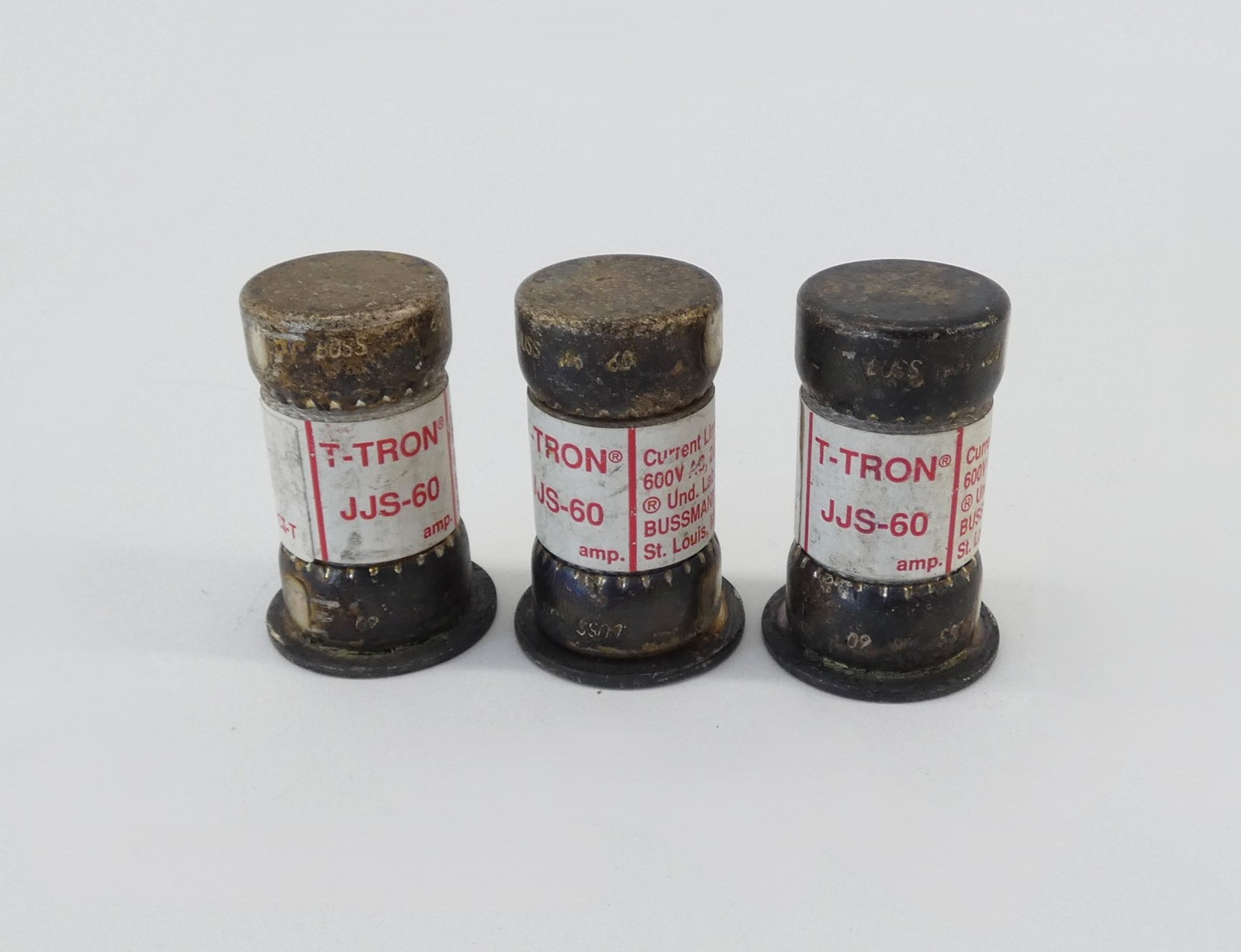 *Lot of 3* Bussmann JJS-60 Class T T-TRON JJS Series Current Limiting Fuse 60…