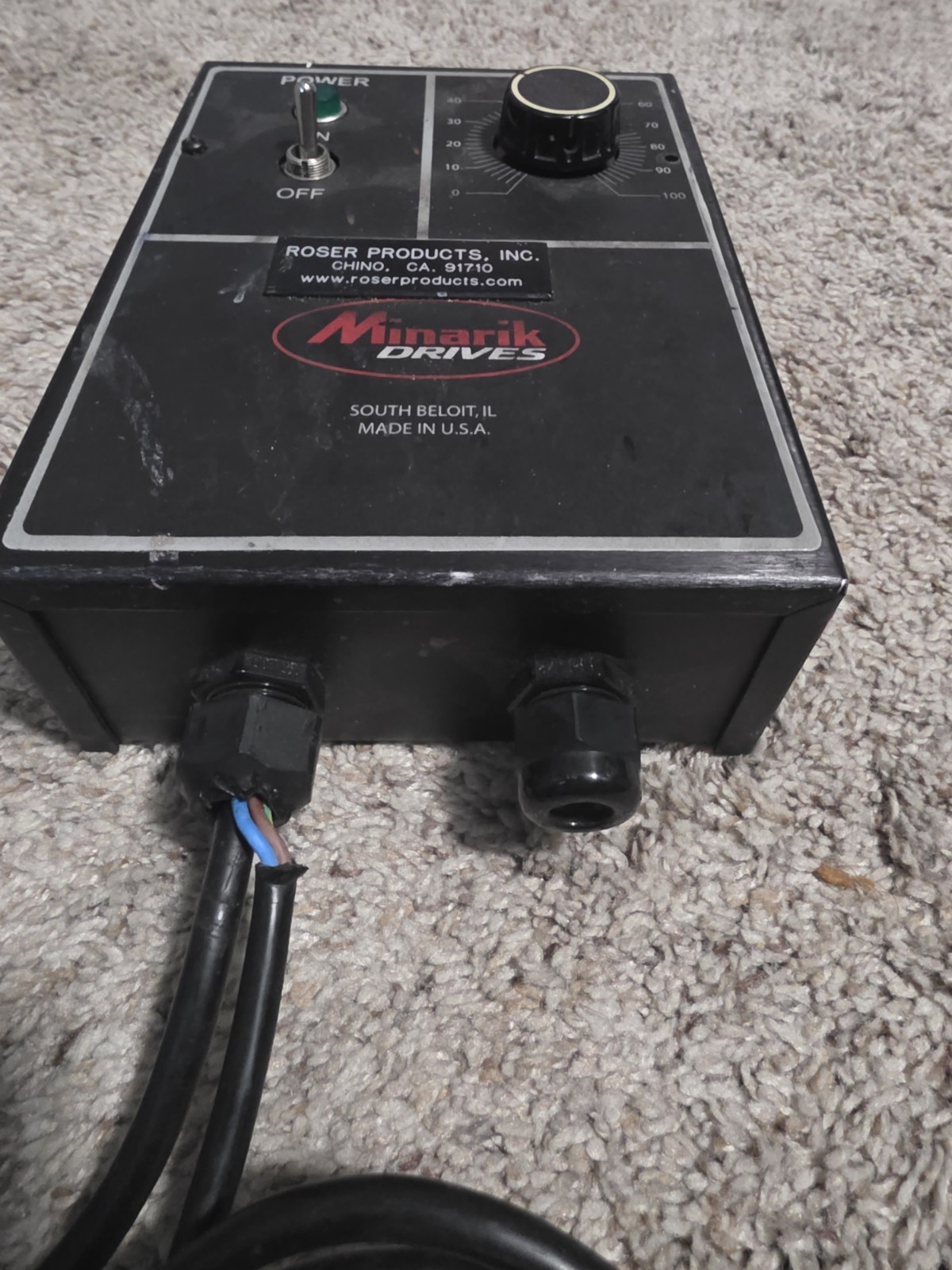 Minarik Drives MM23101C DC Motor Speed Controller 115/230VAC NEMA 1 Enclosed
