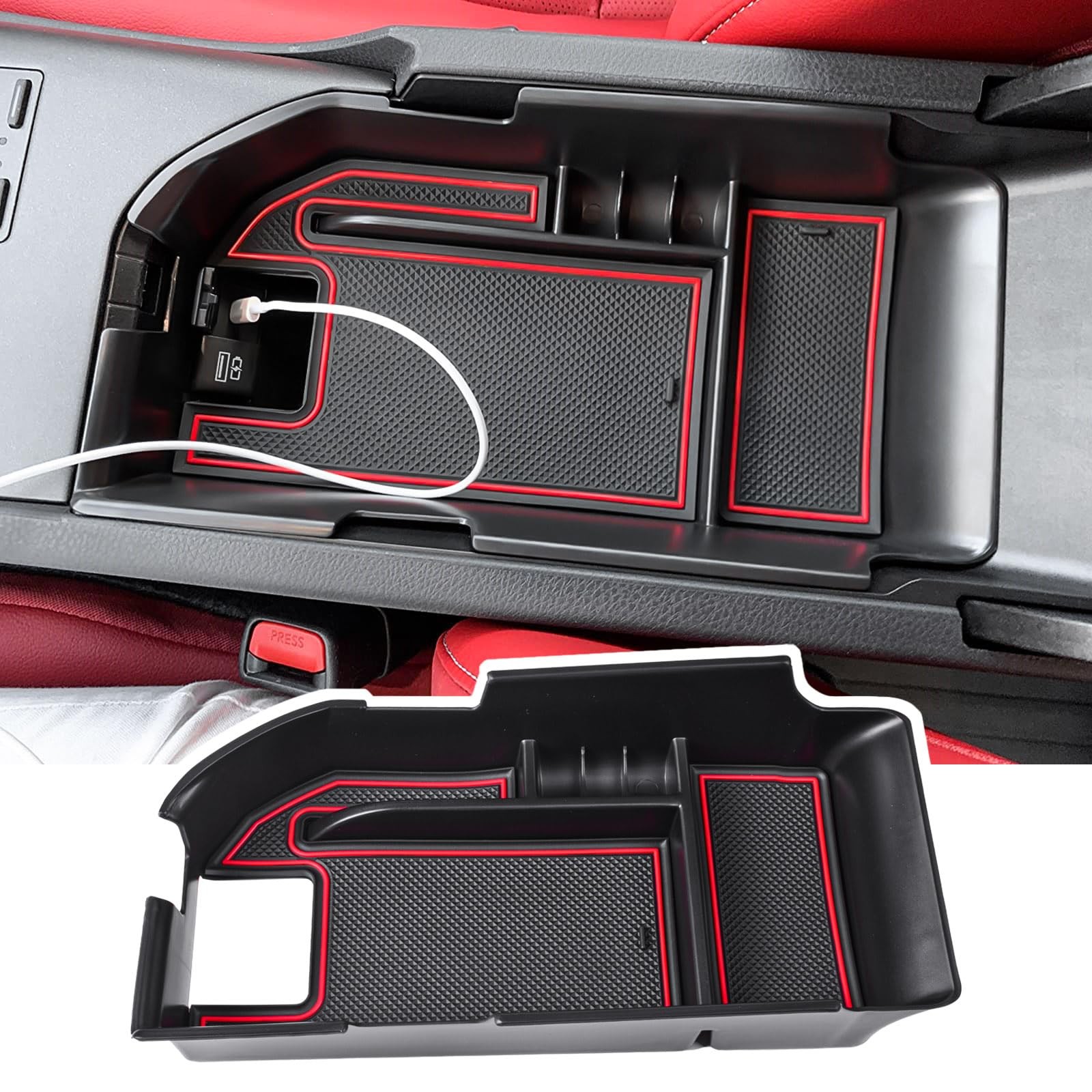 EDBETOS Camry 2018-2024 Organizer Tray Red
