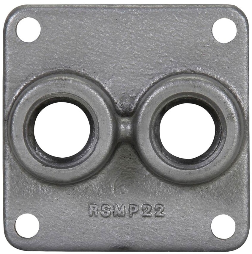 Crouse-Hinds RSMP11, 4-1/2″ x 4″, 1/2″ Hub, Iron, Junction Box Hub Plate, 1pc