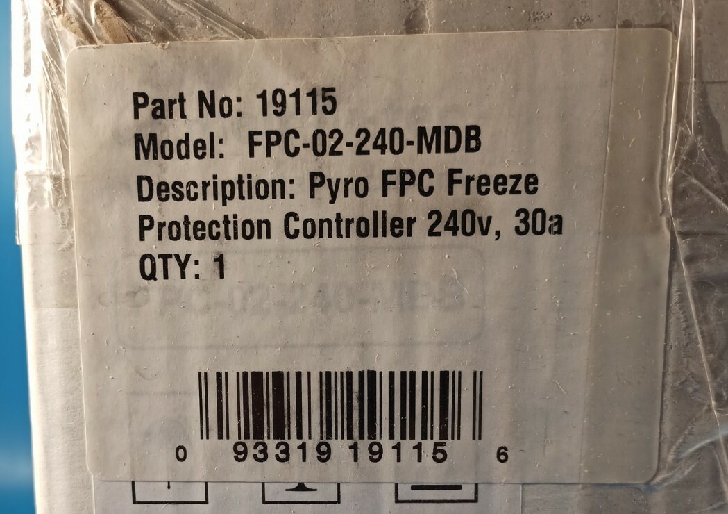 King Electric FPC-02-240-MDB PYRO FPC FREEZE 19115 Controller