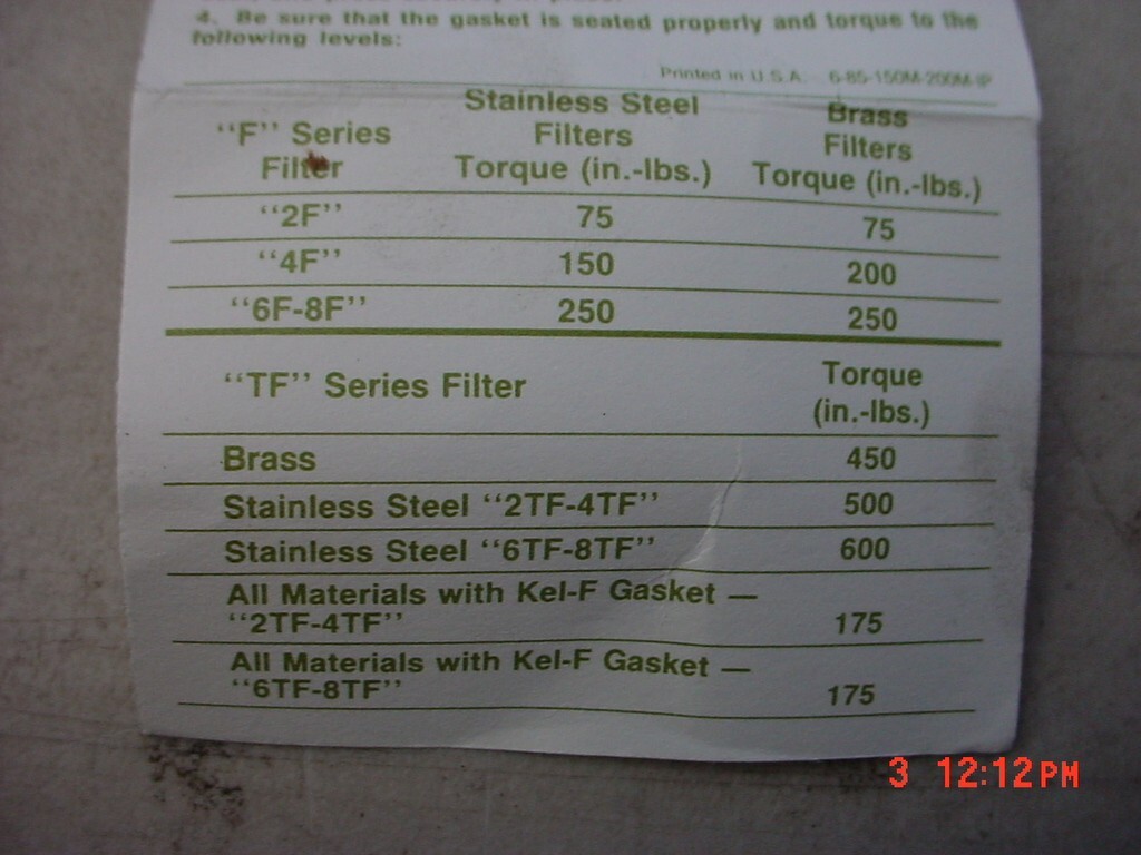 Nupro Filter Element Kit SS-8F-K4-15