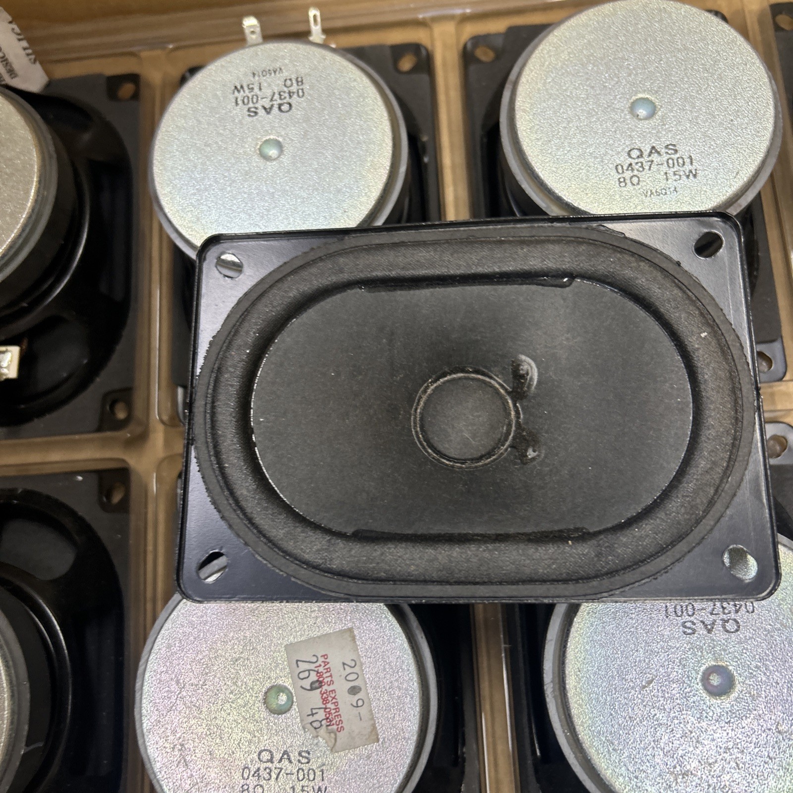 QAS0437-001 -QAS- SPEAKER 8 Ohm, 45W, OVAL 3 x 5, Lot of 13 New Case Plus 1