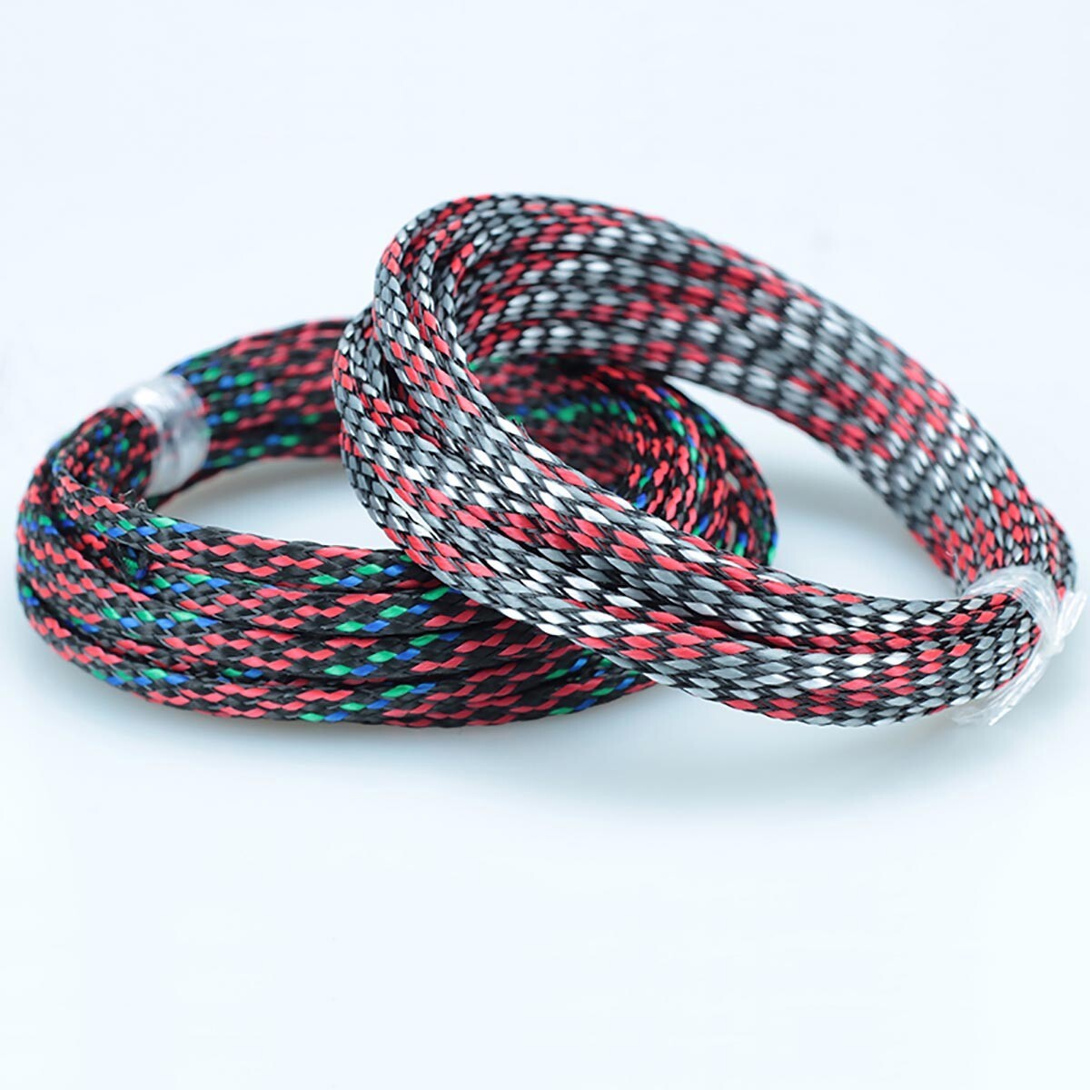 4/8/12mm Expandable Braided Sleeve PP Cotton+PET Car Audio DVI Cable Wire Sheath