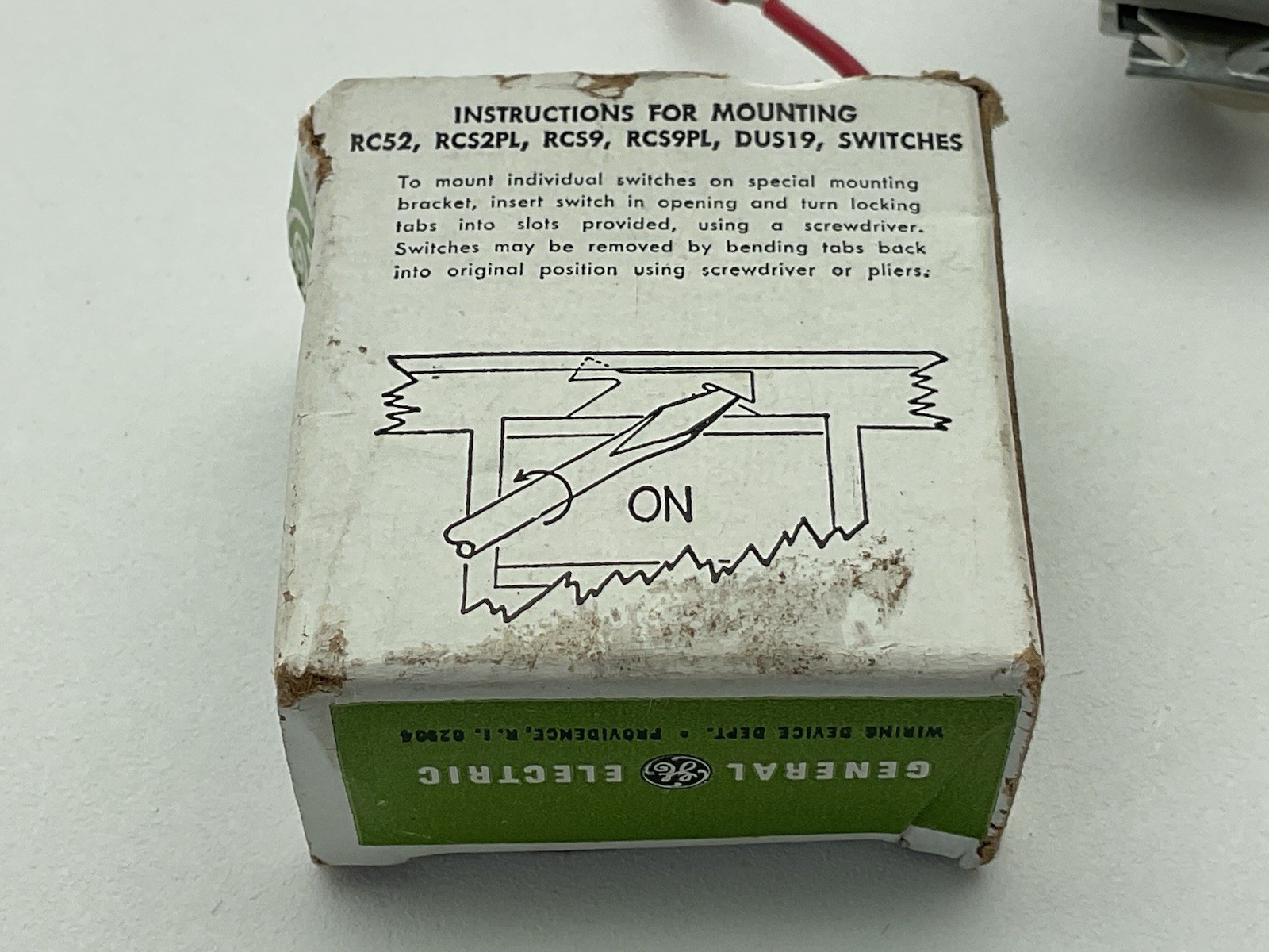 GE/General Electric RCS2, Remote Control Switch, 3A 25V AC