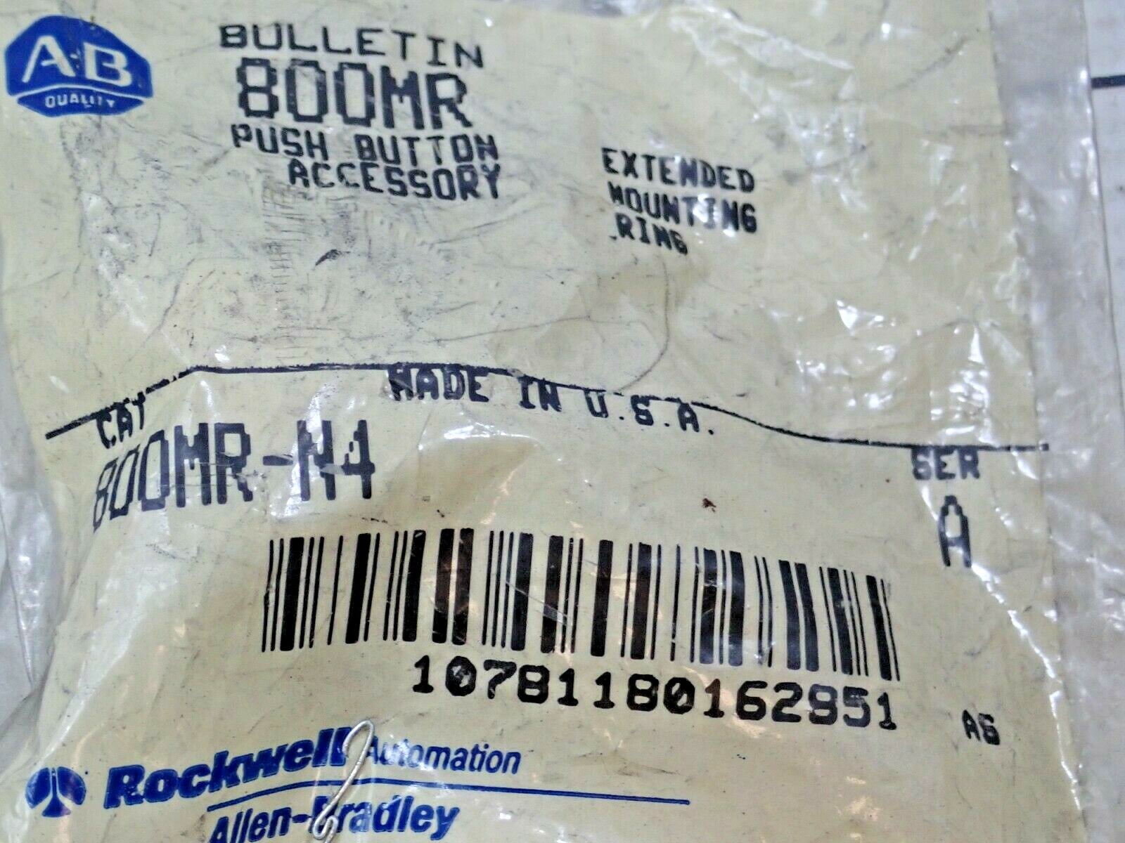 ALLEN BRADLEY 800MR-N4 SER A EXTENDED MOUNTING RING PUSHBUTTON ACCESSORY