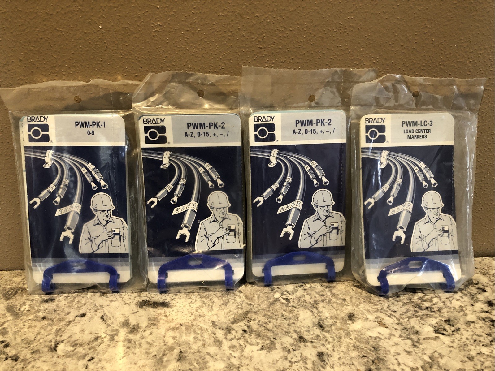 Brady Lot Of 4 Wire Marker Books , PWM-PK-1 , Qty 2 PWM-PK-2, PWM-LC-3 New