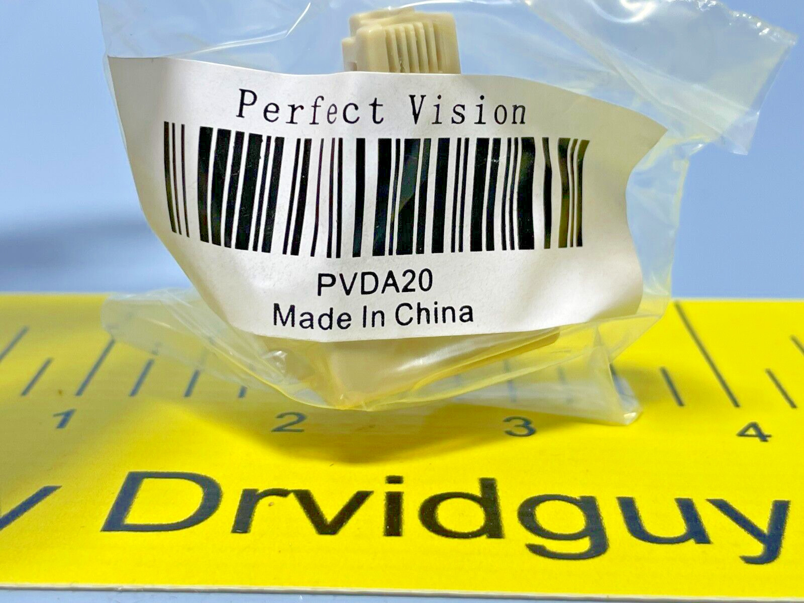 Box of 10 Perfect Vision PVDA20 Adapter, Modular Duplex; Ivory
