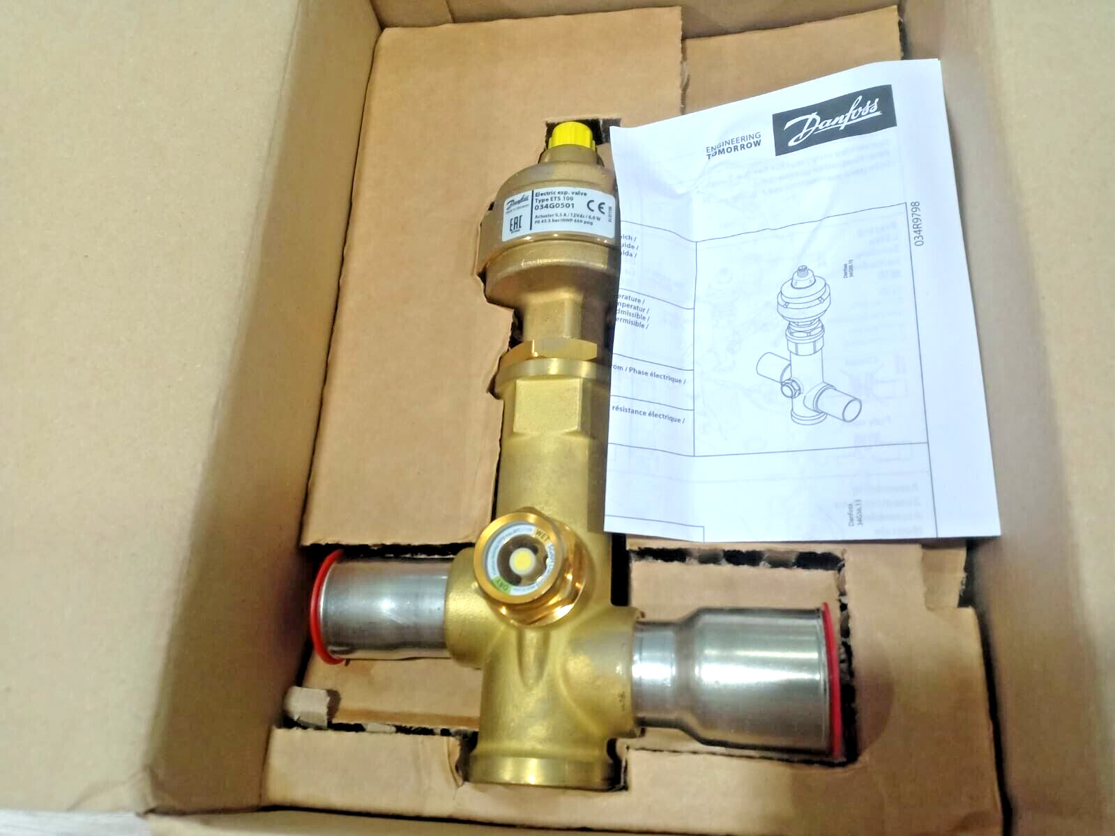 1PC- Danfoss ETS 100 034G0501 Electric expansion valve- Brand NEW