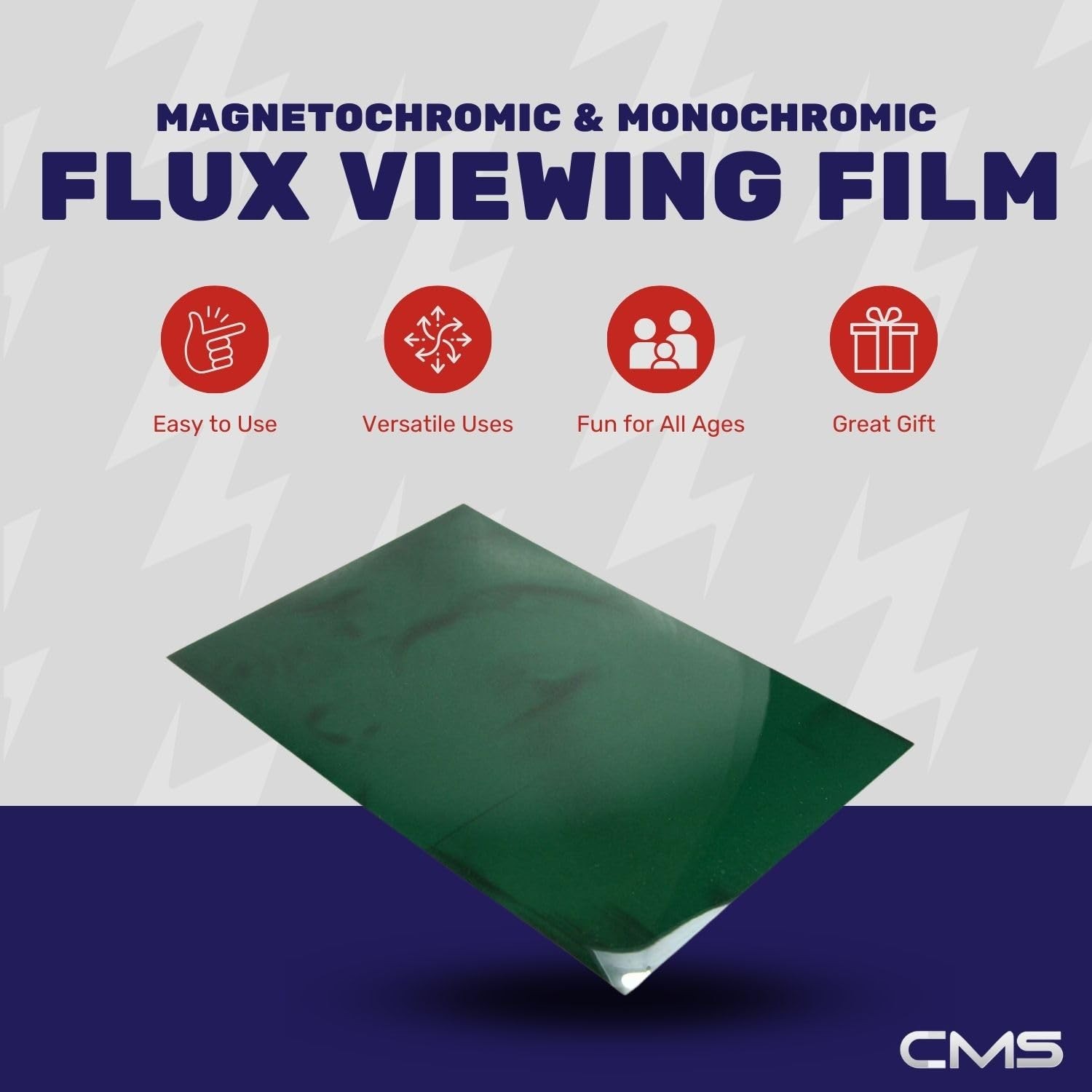 12×12 Green Magnetic Viewing Film for STEM Projects & Research