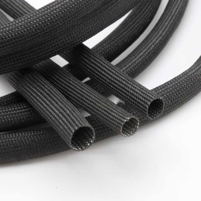 1-20mm Black Silicone Fiber Glass Tube Wire Cable Insulating High Temp Sleeving