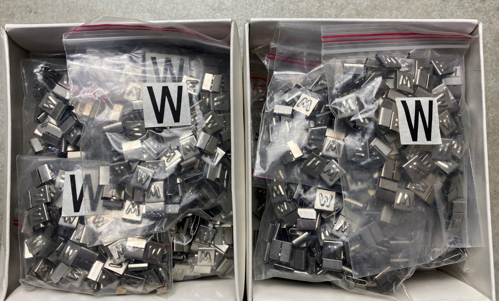 HAYATA ID-W, Stainless Steel Cable Marker 316SS, Symbol “W” , 100 Pc’s Pkt
