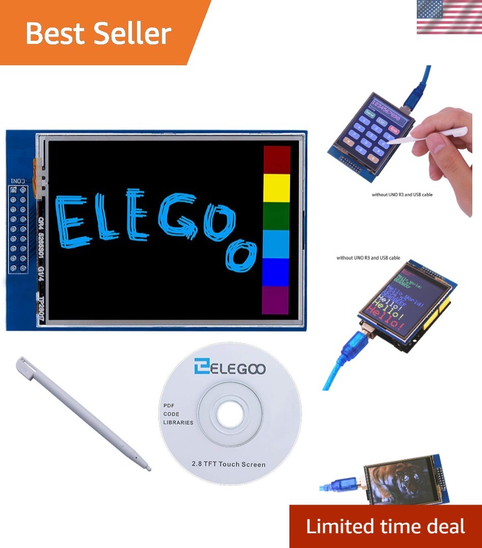 UNO R3 2.8 Inches TFT Touch Screen with SD Card Socket with Technical Data fo…