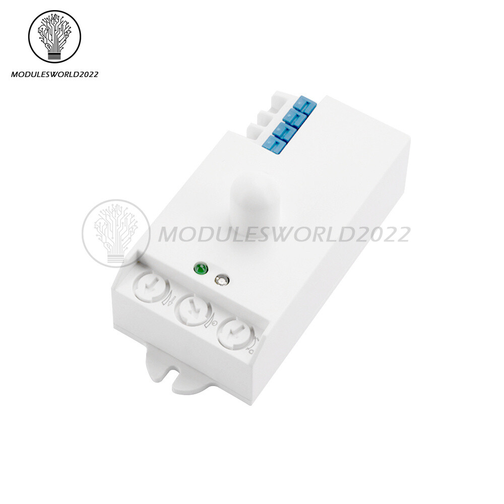 DC12-24V AC110-240V 5.8GHz Microwave Radar Sensor Body Motion HF Detector Switch