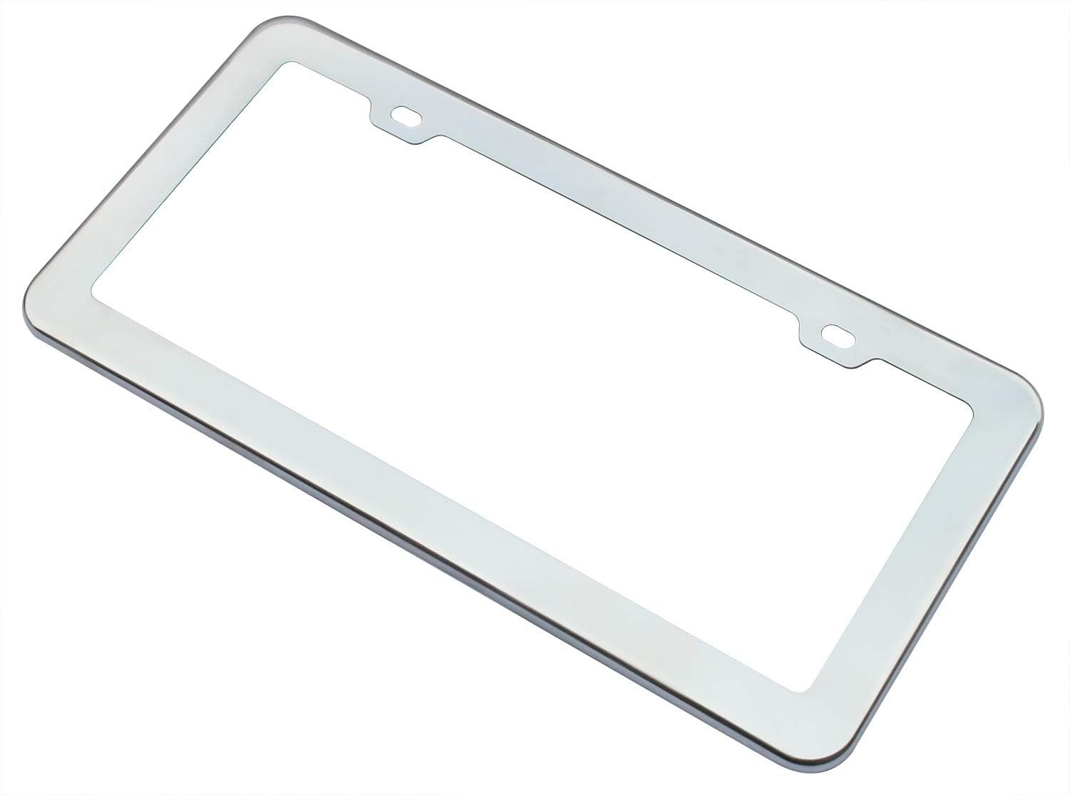 Stainless Steel License Plate Frame 201 Mirror Polished F Color: Mirror Polish