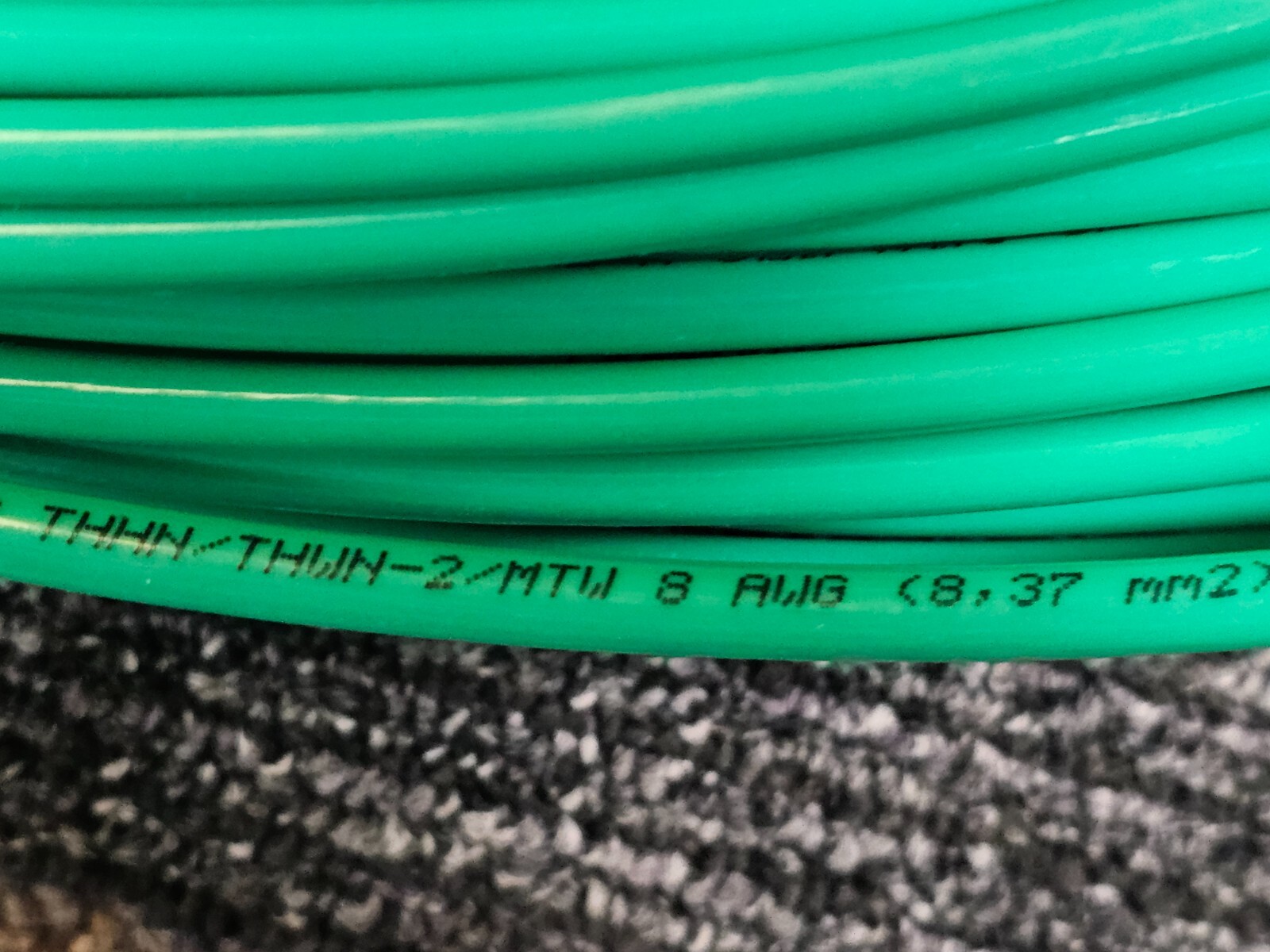 CERROWIRE 250 FEET SLIP WIRE THHN/THWN-2 STRANDED WIRE 8 AWG 600V, GREEN 43851