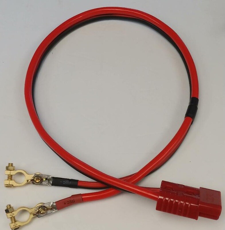 Quick 175 PRO Battery Cable Assembly HEAVY REAL 2 Ga AWG lug/terminal/clamp Red